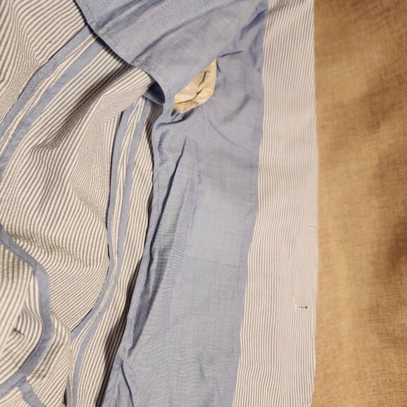 J CREW CREWCUTS THOMPSON Blue Seersucker Stripe Cotton Blazer Jacket Youth 12 - Picture 15 of 16